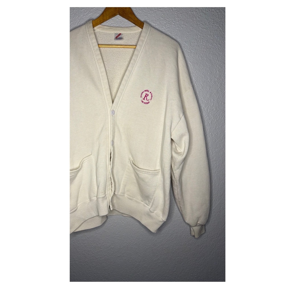 Vintage Jerzees Riviera Hotel Casino Robe Unisex OSFM White Excellent